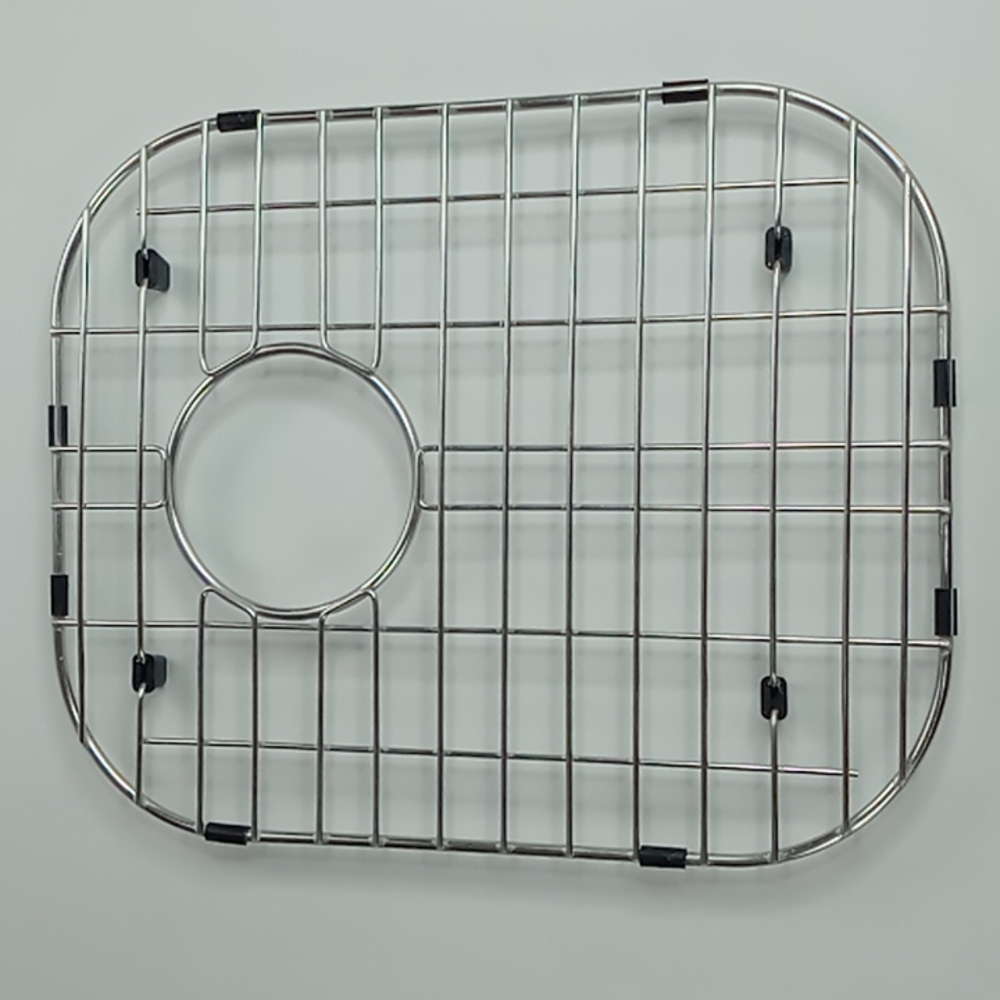 Stainless Steel Heavy Duty Dishwasher Safe Footed Sink Grids/Protectors Set Of 2 - Picture 2 of 13